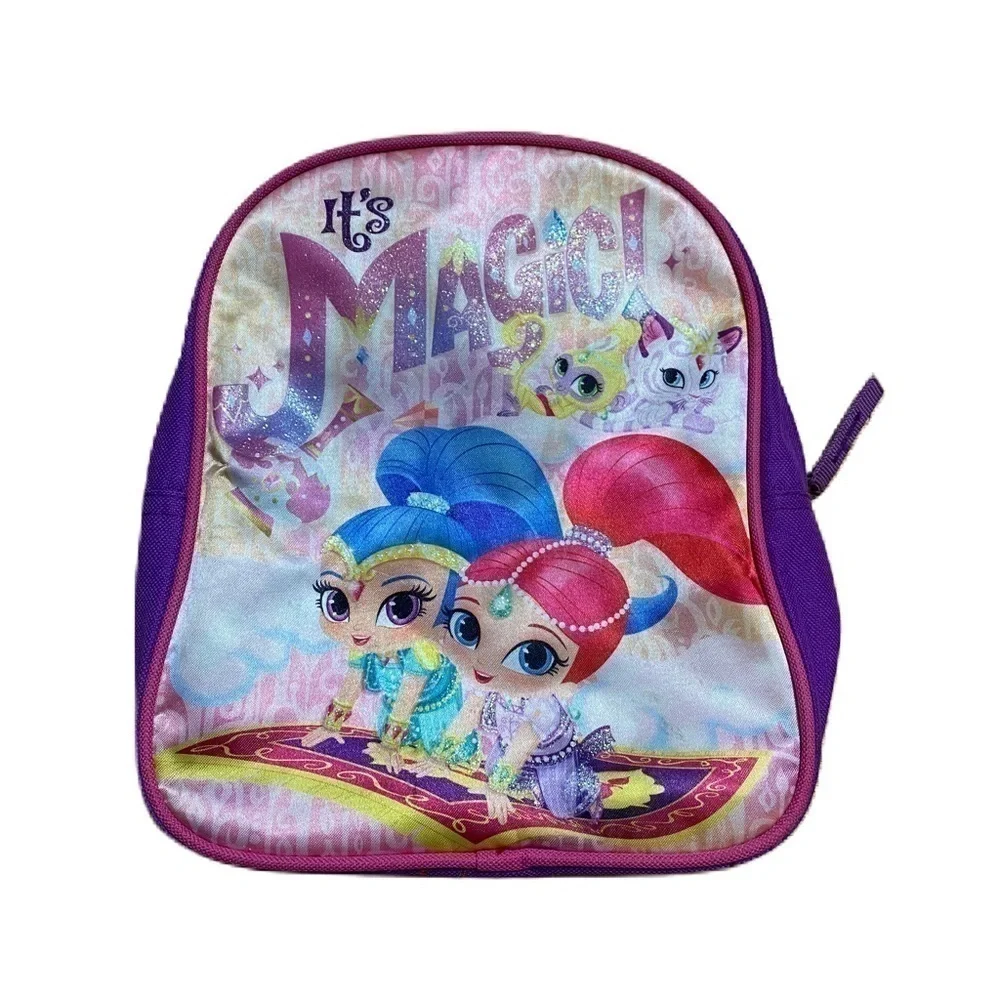 Shimmer & Shine Mini Backpack Book Bag Kids Nickelodeon  Genie Purple Pink Blue